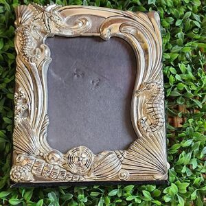 Godinger Silver Plated Seahorse Seashell Starfish Photo Frame
